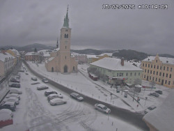 Náměstí, koste sv. Markéty