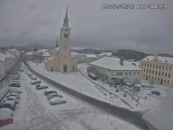 Náměstí, koste sv. Markéty