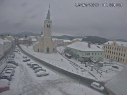 Náměstí, koste sv. Markéty