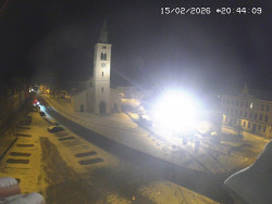 Náměstí, koste sv. Markéty