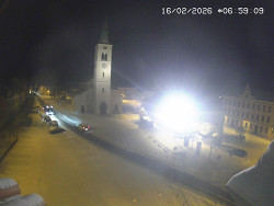 Náměstí, koste sv. Markéty