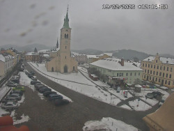 Náměstí, koste sv. Markéty