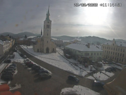 Náměstí, koste sv. Markéty