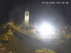 Náměstí, koste sv. Markéty