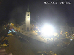 Náměstí, koste sv. Markéty