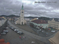 Náměstí, koste sv. Markéty