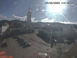 Náměstí, koste sv. Markéty