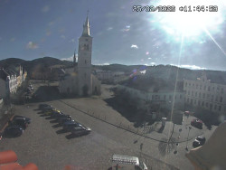 Náměstí, koste sv. Markéty