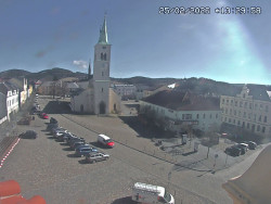 Náměstí, koste sv. Markéty