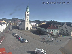 Náměstí, koste sv. Markéty