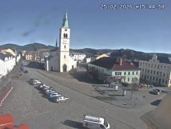 Náměstí, koste sv. Markéty