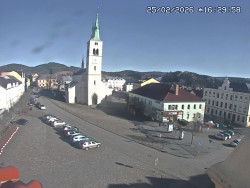 Náměstí, koste sv. Markéty