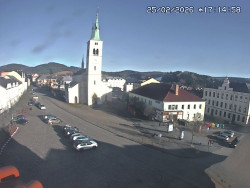 Náměstí, koste sv. Markéty