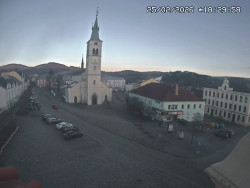 Náměstí, koste sv. Markéty