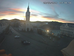 Náměstí, koste sv. Markéty