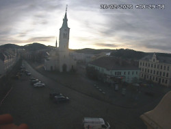 Náměstí, koste sv. Markéty