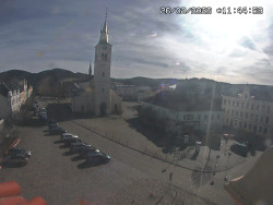 Náměstí, koste sv. Markéty