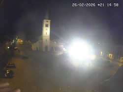 Náměstí, koste sv. Markéty