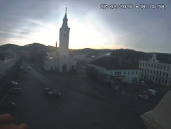 Náměstí, koste sv. Markéty