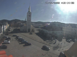 Náměstí, koste sv. Markéty