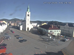 Náměstí, koste sv. Markéty