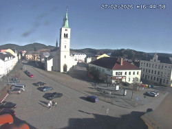 Náměstí, koste sv. Markéty