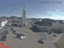 Náměstí, koste sv. Markéty