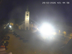 Náměstí, koste sv. Markéty