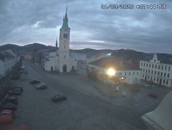 Náměstí, koste sv. Markéty