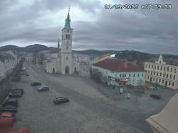 Náměstí, koste sv. Markéty