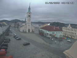 Náměstí, koste sv. Markéty