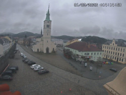 Náměstí, koste sv. Markéty