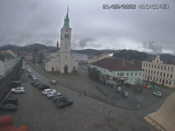 Náměstí, koste sv. Markéty