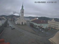 Náměstí, koste sv. Markéty