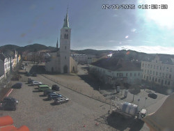 Náměstí, koste sv. Markéty