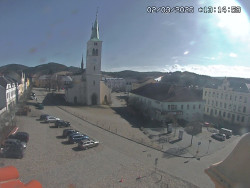 Náměstí, koste sv. Markéty