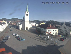 Náměstí, koste sv. Markéty