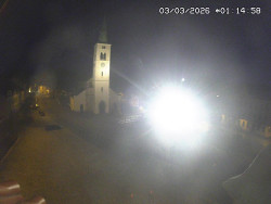 Náměstí, koste sv. Markéty