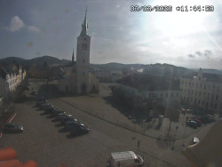 Náměstí, koste sv. Markéty