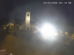 Náměstí, koste sv. Markéty