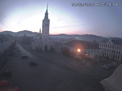 Náměstí, koste sv. Markéty