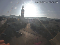 Náměstí, koste sv. Markéty