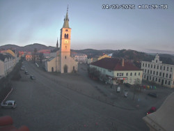 Náměstí, koste sv. Markéty