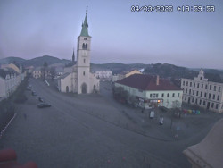 Náměstí, koste sv. Markéty