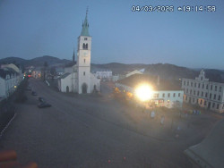 Náměstí, koste sv. Markéty