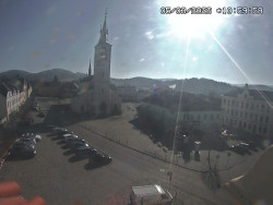 Náměstí, koste sv. Markéty