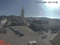 Náměstí, koste sv. Markéty