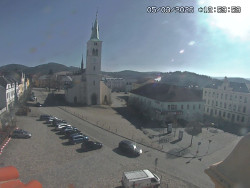 Náměstí, koste sv. Markéty