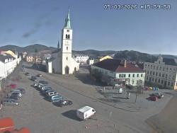 Náměstí, koste sv. Markéty