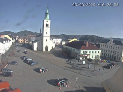 Náměstí, koste sv. Markéty